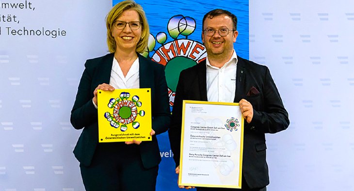 Leonore Gewessler und Uwe Edlinger