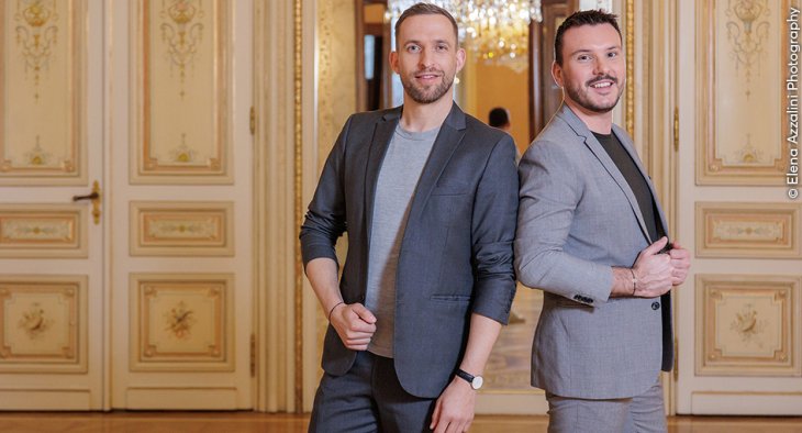 Lukas Hasenauer und Dominik Scherz, Gründer meinelocation.at 