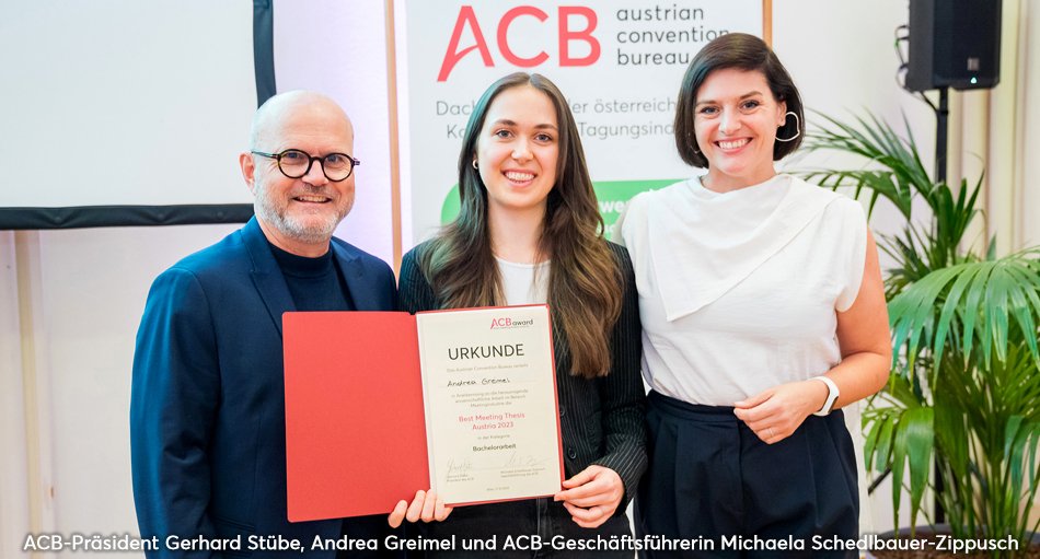 ACB-Präsident Gerhard Stübe, Andrea Greimel und ACB-Geschäftsführerin Michaela Schedlbauer-Zippusch ACB-Präsident Gerhard Stübe, Andrea Greimel und ACB-Geschäftsführerin Michaela Schedlbauer-Zippusch