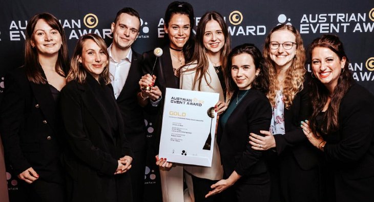 Großer Erfolg für die FH St. Pölten! Studentisches Projekt beim Austrian Event Award mit Gold prämiert